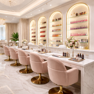 nail salon interior design dubai