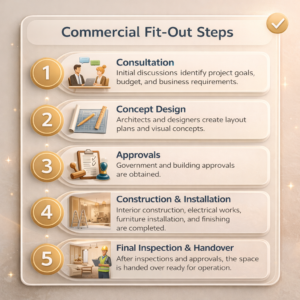 5 steps for commercial fit out company 