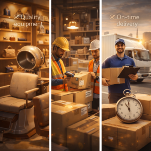 Quality, sourcing, and timely delivery 